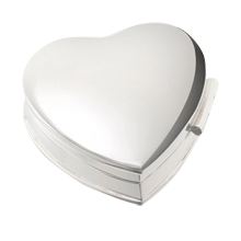 Silver Heart Pill Box